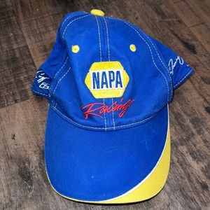 NAPA hat racing nascar‎ blue yellow velcro O/S casual baseball cap